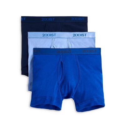 2(X)IST Men's Essential Cotton Boxer Brief 3-Pack