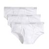 2(X)IST Men's Essential Cotton Fly Front Brief 3-Pack Pure White view 1
