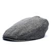 Baby Boy Ring Bearer Pageboy Flat Ivy Newsboy Tweed Golf Cap Hat SM 52 cm view 2