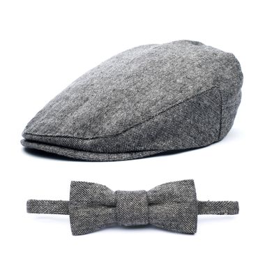 Baby Boy Ring Bearer Pageboy Flat Ivy Newsboy Tweed Golf Cap Hat NB 43 cm