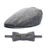 Baby Boy Ring Bearer Pageboy Flat Ivy Newsboy Tweed Golf Cap Hat NB 43 cm view 1