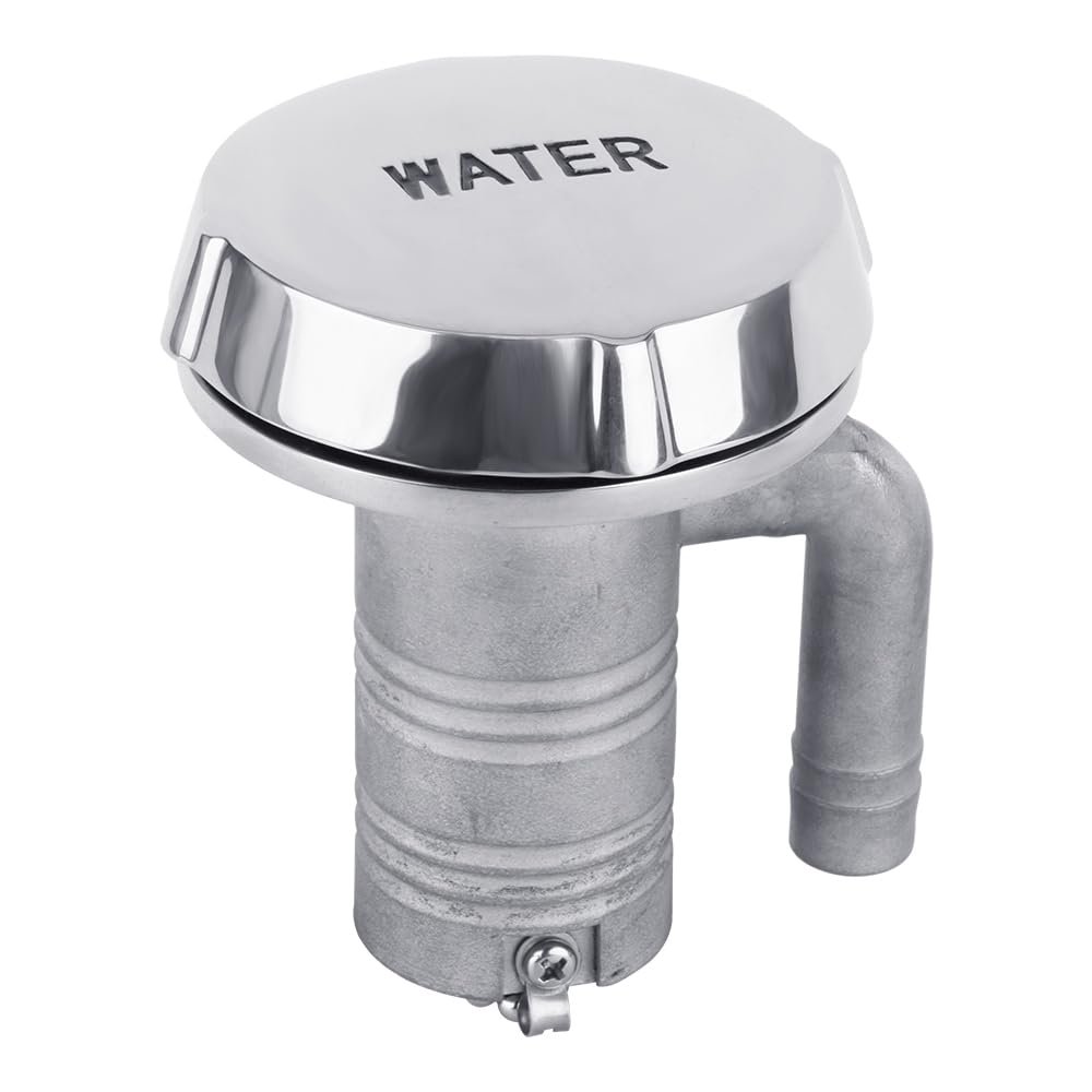 White Water Straight Deck Fill with Breathable Cap and Internal Vent (6006S-SCV - 1-1/2" Hose, Water)
