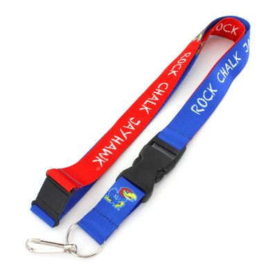 Aminco NCAA Kansas Jayhawks Slogan Lanyard, Blue, 22"""