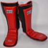 Ultima GelTech MMA Muay Thai Grappling Shin Instep Shin Guards (Red, X-Large) view 3