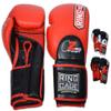 ZroTwist Deluxe MiM-Foam Sparring Gloves 3.0- Safety Strap for Boxing, MMA, Muay Thai, Kickboxing (Red, 16oz) view 1