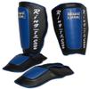 Deluxe Muay Thai Pro-Style Shin Instep for Muay Thai, MMA, Kickboxing, Stand up (Blue, Medium) view 3