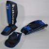Deluxe Muay Thai Pro-Style Shin Instep for Muay Thai, MMA, Kickboxing, Stand up (Blue, Medium) view 4