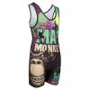 KO Sports Gear Unisex Wrestling Singlet for Adult Wrestlers - Wrestling Singlet for Men & Women - Bold Durable Uniform, Stretchy Breathable Material - Mat Monkey, Adult 3X-Large view 2