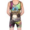 KO Sports Gear Unisex Wrestling Singlet for Adult Wrestlers - Wrestling Singlet for Men & Women - Bold Durable Uniform, Stretchy Breathable Material - Mat Monkey, Adult Small view 4