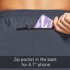 baleaf Men's 5" Running Athletic Shorts Zipper Pocket for Workout Gym Sports Lightweight Quick Dry Gray Size L view 4