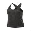 TCA Womens Vista Cross Back Keyhole Running & Gym Vest Top - Black Marl, M view 1