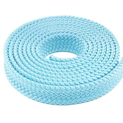 West Coast Paracord 1 Inch MFP Soft Flat Braid - PolyPro Hollow Flat Braid Rope - Black, Red, Brown, White, Olive Drab, Tan- Easy to Splice and Seal - Hanks (Aqua, 100 Feet)