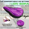 Zacro Bike Seat Cushion - Gel Padded Bike Seat Cover for Men Women Comfort, Extra Soft Exercise Bicycle Seat Compatible with Peloton, Outdoor & Indoor Bike Saddles view 3