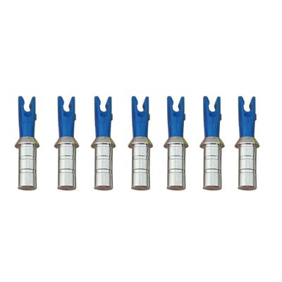 CHINA AMIER ARCHERY Pin Nocks 12 Pack Pin Nock Bushing and Pin Nocks for ID 6.2mm Arrow Shaft (Bule)