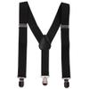 IBTOM CASTLE Baby Boys Adjustable Y Back Clip Suspenders Outfit First Birthday Bloomers Bowtie set Yellow + Black + Red view 3