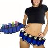 6 Packs Beer Soda Can Bottle Holster, Outdoor Drink Bag Party Holder Belt for Camping Hiking and Picnic (Blue) view 1