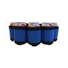 6 Packs Beer Soda Can Bottle Holster, Outdoor Drink Bag Party Holder Belt for Camping Hiking and Picnic (Blue) view 2