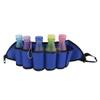 6 Packs Beer Soda Can Bottle Holster, Outdoor Drink Bag Party Holder Belt for Camping Hiking and Picnic (Blue) view 4
