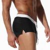 TONLEN Mens Swimwear Short Swim Trunks with Zipper Pockets Black 2 S view 2