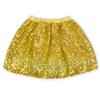 Coralup Little Girls Sparkle Sequin Party Skirt Dance Glitter Tutu Skirts(Gold,7-8Y) view 1