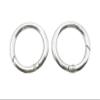 SICODA 4pcs- 1" 25mm Gate Spring O Ring Round Carabiner Snap Clip Trigger Spring Keyring Buckle (Silver) view 1