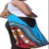 RaanPahMuang Reversable Dashiki Pattern Monks Shoulder Bag Long Strap, X-Large, Black Blue/Dodger Blue view 2