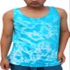 Full Funk Psychedelic Tie Dyed Summer Vest Plus Size, 4X-Large, Blue view 1