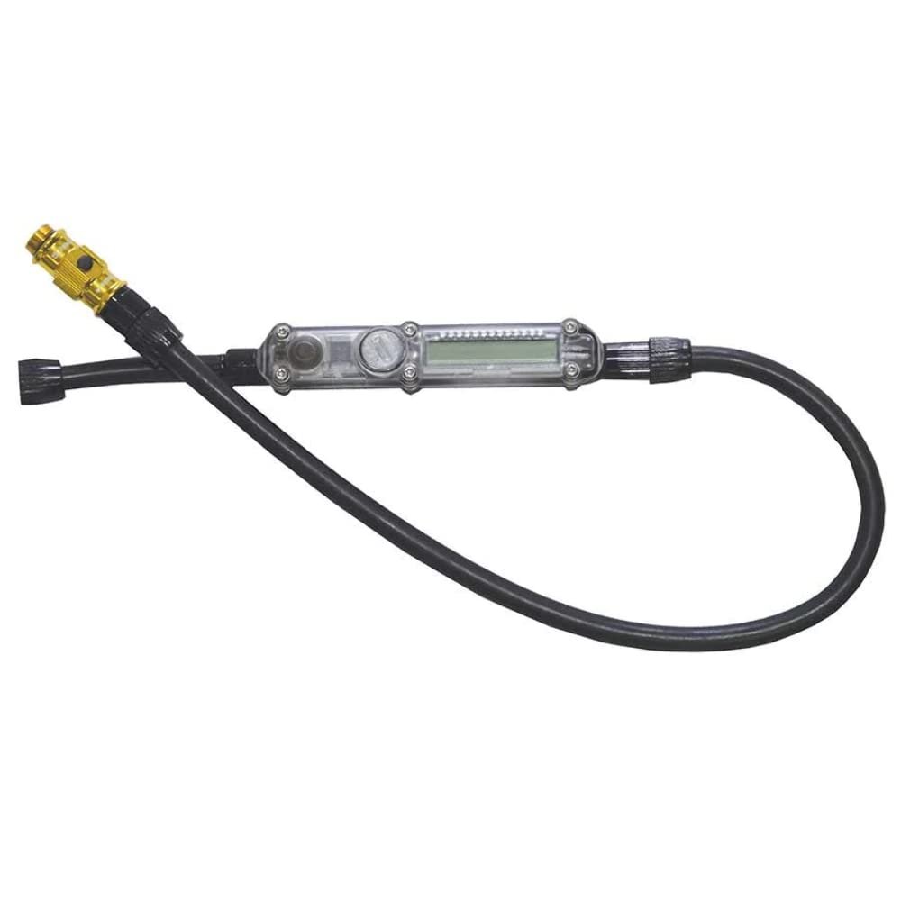 LEZYNE ABS Micro Floor Drive Hose W/Digital Gauge Gold/HI Gloss