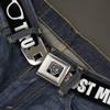 Buckle-Down Seatbelt Belt - I'M A GEEK/Glasses Black/White - 1.0" Wide - 20-36 Inches in Length view 2