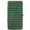Buckle-Down womens Buckle-down Hinge - Slytherin Crest Stripes/Diamonds Greens/Black Wallet, Multicolor, 7 x 4 US view 2