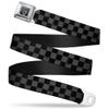 Buckle-Down Seatbelt Belt - Checker Weathered2 Black/Gray - 1.0" Wide - 20-36 Inches in Length view 1