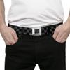 Buckle-Down Seatbelt Belt - Checker Weathered2 Black/Gray - 1.0" Wide - 20-36 Inches in Length view 3