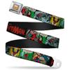 Buckle-Down Seatbelt Belt - Classic ANT-MAN 6-Comic Scene Blocks Black/Red/Grays - 1.0" Wide - 20-36 Inches in Length view 1