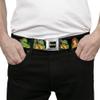 Buckle-Down Seatbelt Belt - Classic TMNT Logo2/Turtles & April Pose Halftone Multi Color/Black - 1.0" Wide - 20-36 Inches in Length view 3