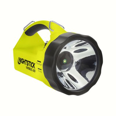 Nightstick XPR-5580G Viribus 80 Intrinsically Safe 300 Lumens Dual-Light Lantern, Flashlight, Floodlight, Strobe Light | Rechargeable Firefighter Industrial Flashlight [Green/Black]