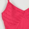 116141025 Nylon Low Back Drape Front Leotard Ballet Leotards (Deep Pink, L) view 2