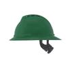 MSA 10167916 V-Gard 500 Full-Brim Hard Hat With Fas-Trac III Ratchet Suspension | Polyethylene Shell, Superior Impact Protection, Self Adjusting Crown Straps - Standard Size in Green view 1