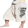 RaanPahMuang Cotton Fisherman Capri Wrap Shorts Tattoo Dragon Print, Medium, Cream view 1