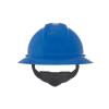 MSA 10167912 V-Gard 500 Full-Brim Hard Hat With Fas-Trac III Ratchet Suspension | Polyethylene Shell, Superior Impact Protection, Self Adjusting Crown Straps - Standard Size in Blue view 4