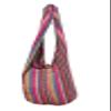 RaanPahMuang Thick Soft Cotton Large Yaam Shoulder Mexican Messenger Bag Long Strap, Large, Multi Red view 1