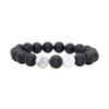 Bivei Lava Rock Stone Essential Oil Diffuser Bracelet - Natural Semi Precious Gemstone Beads Healing Crystal Bracelet view 1