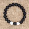 Bivei Lava Rock Stone Essential Oil Diffuser Bracelet - Natural Semi Precious Gemstone Beads Healing Crystal Bracelet view 4