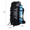 UNISTRENGH 80L Internal Frame Backpack Hiking Camping Backpacking Water Resistant Pack Trekking Bag with RainCover (Gray) view 4