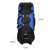 UNISTRENGH 80 Liter Hiking Backpack Daypack for Outdoor Camping Traveling, Blue view 3
