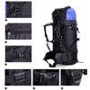 UNISTRENGH 80 Liter Hiking Backpack Daypack for Outdoor Camping Traveling, Blue view 4