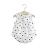 Motecity Fashion Little Girls' Printed Sleeveless Summer T-Shirt Poka Dots 5T view 1