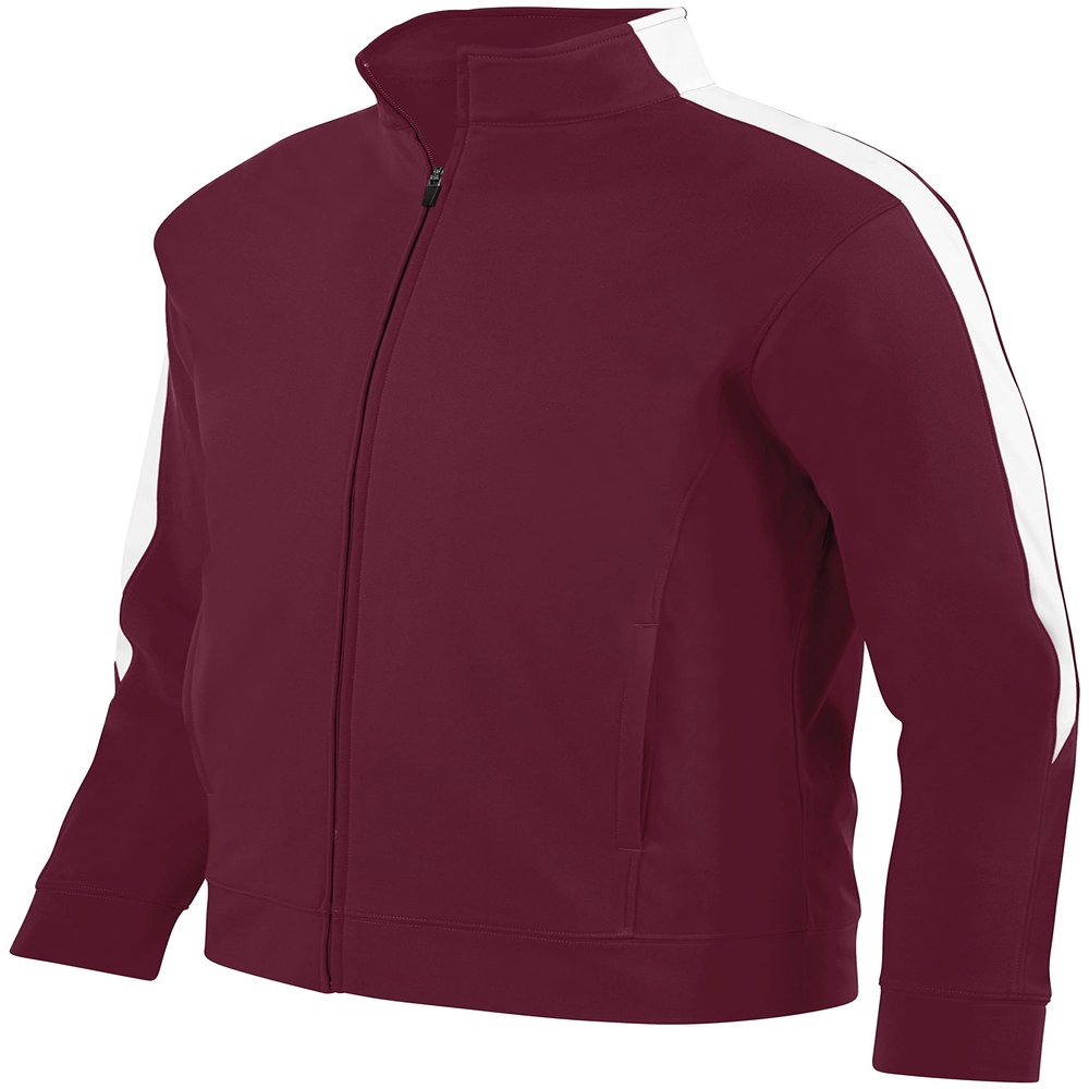 Augusta Sportswear Medalist Jacket 2.0 Maroon/White 2XL