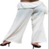 RaanPahMuang Wild Light Cotton Thai Pirates Pants Hip Tied, Medium, Cream view 2