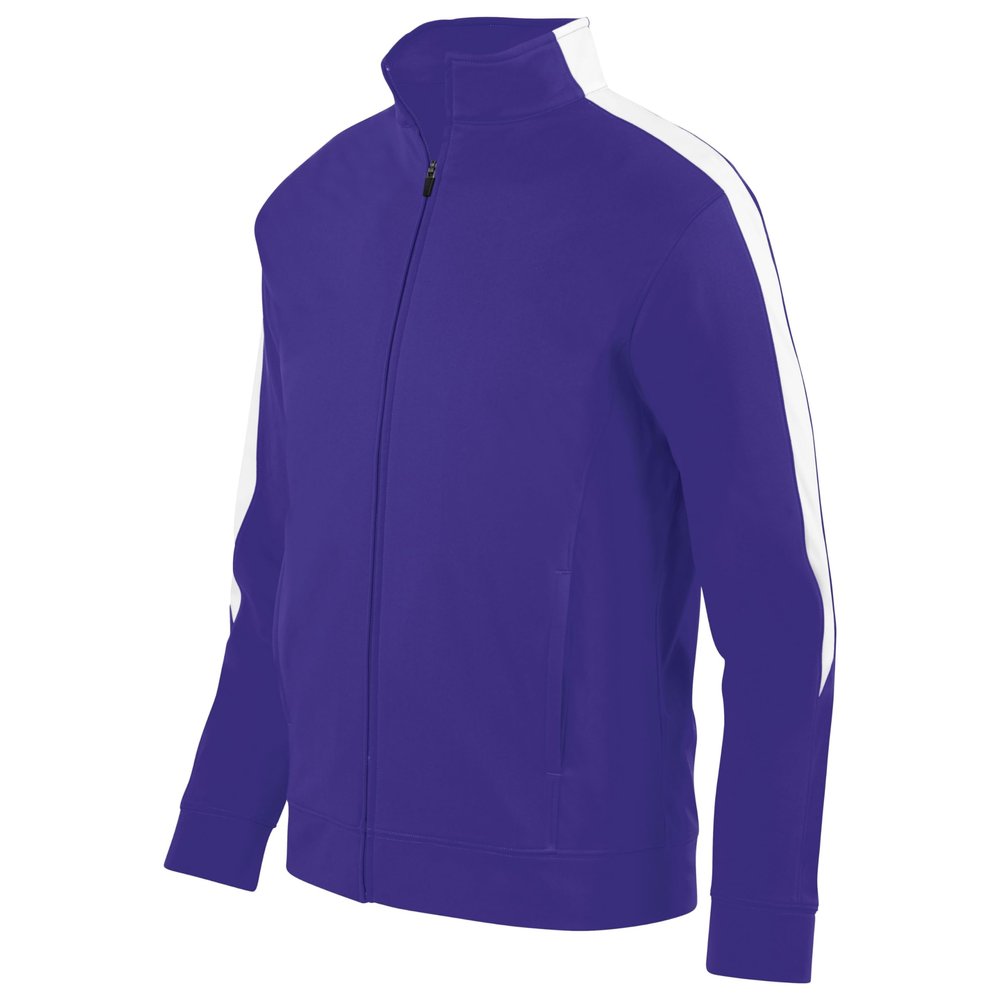 Augusta Sportswear Youth Medalist Jacket 2.0, Purple/White, L