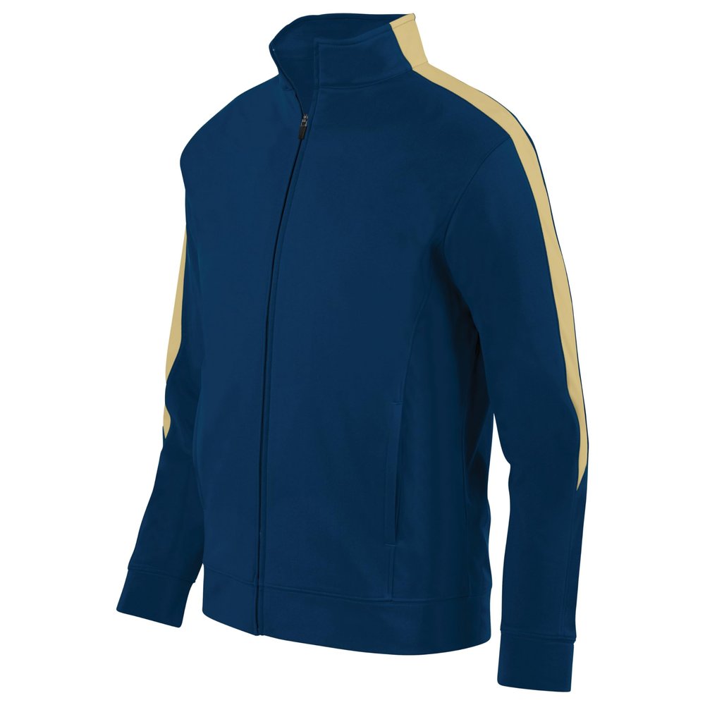Augusta Sportswear Youth Medalist Jacket 2.0, Navy/Vegas Gold, M